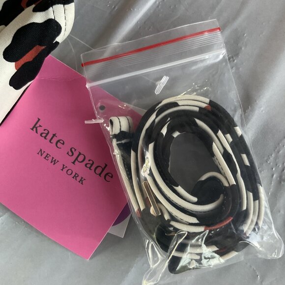 NWT Kate Spade New York Leopard Print Bandeau Bikini Top With Optional Straps XL - Picture 3 of 11